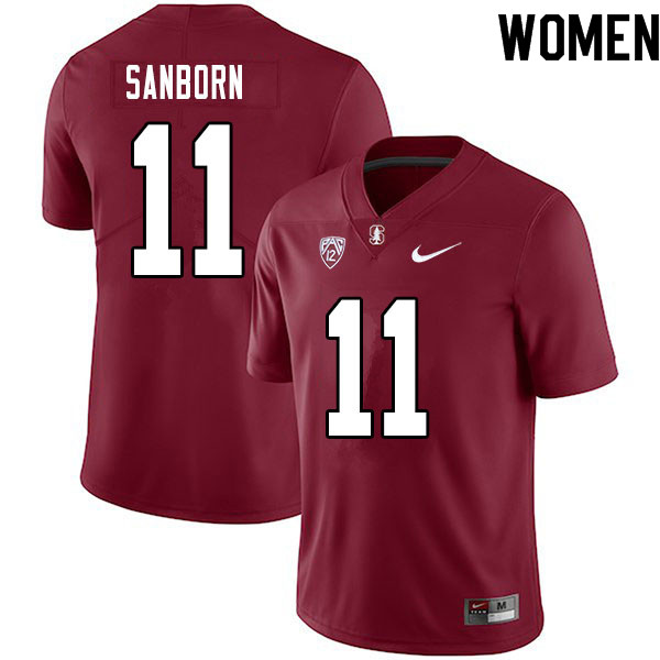 Women #11 Ryan Sanborn Stanford Cardinal College Football Jerseys Sale-Cardinal